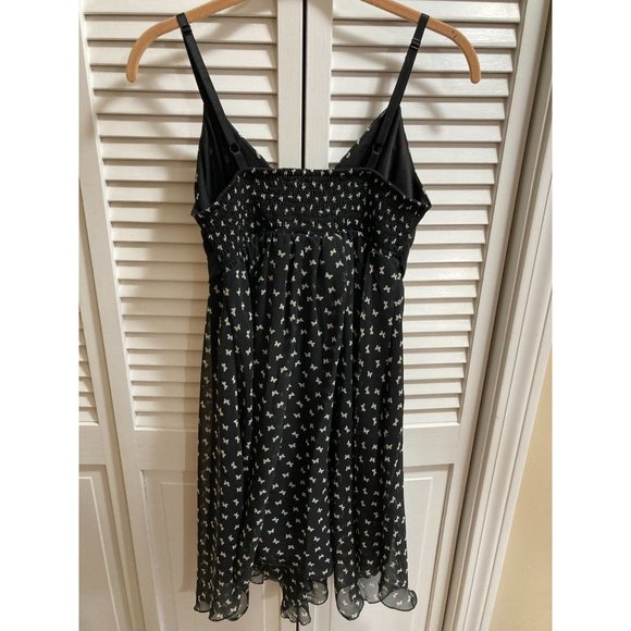 Johnny Martin Black & White Butterfly Print Sundress Size 9 Juniors - Picture 2 of 6